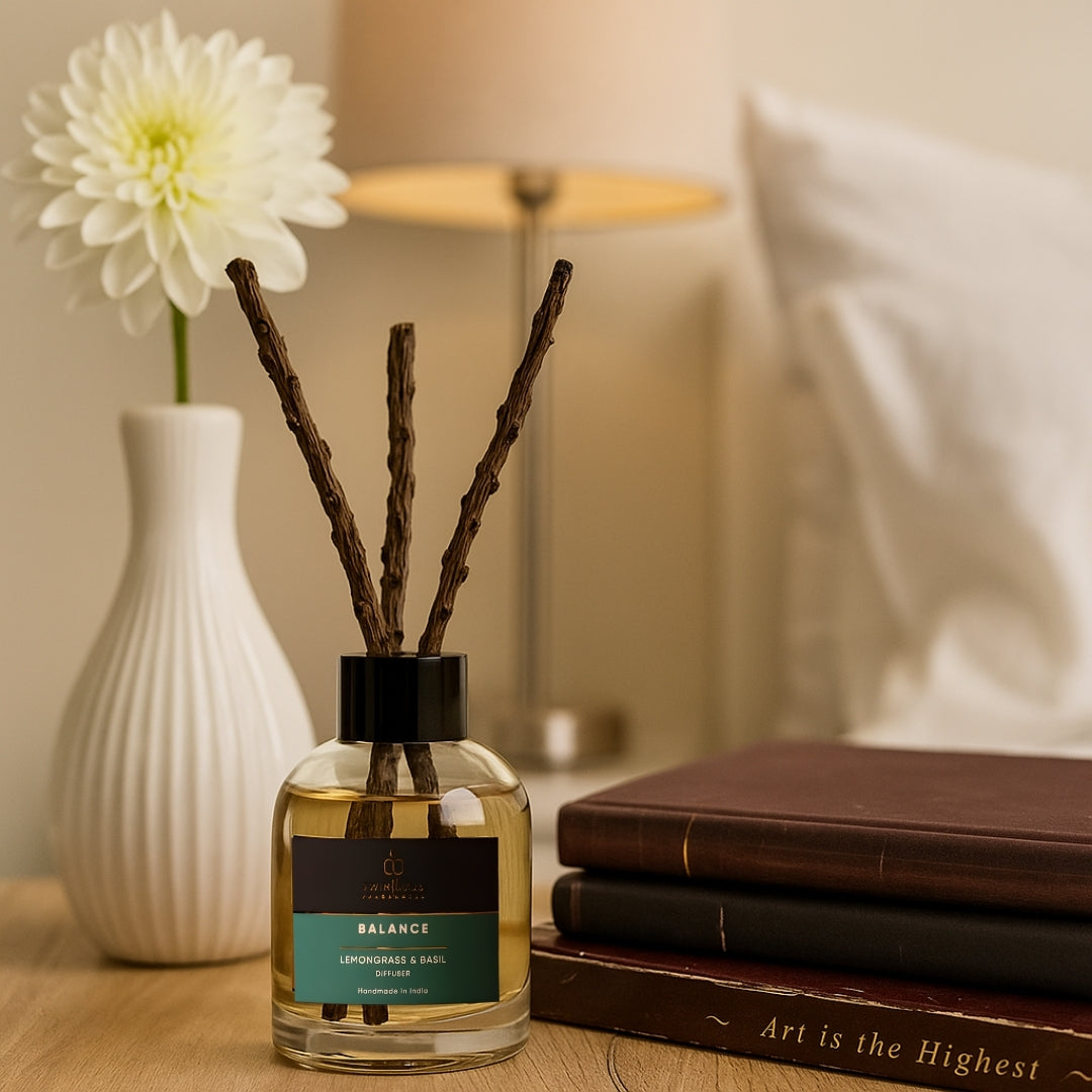 Lemongrass & Basil Aroma Reed Diffuser – 100ml