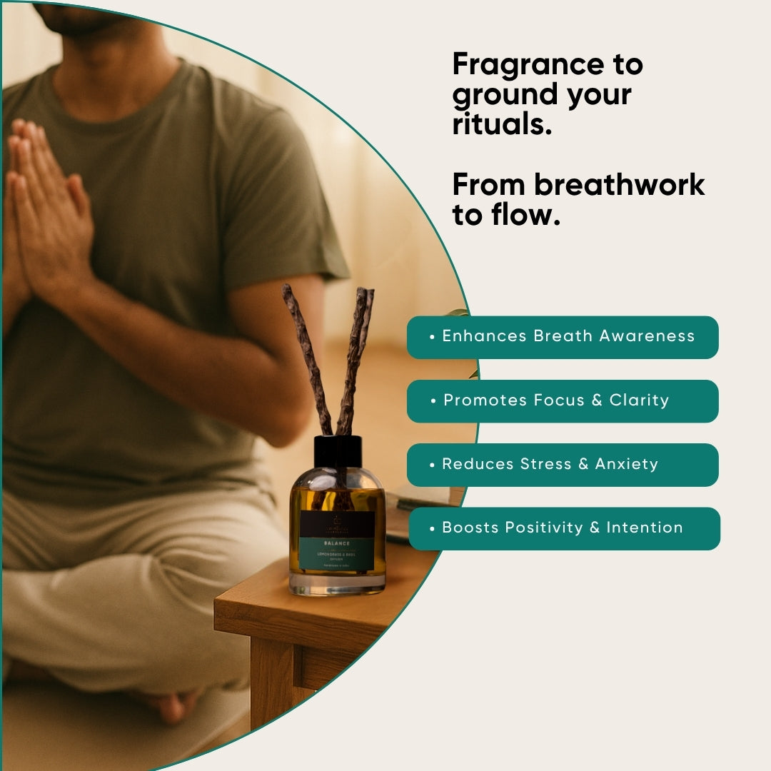 Lemongrass & Basil Aroma Reed Diffuser – 100ml