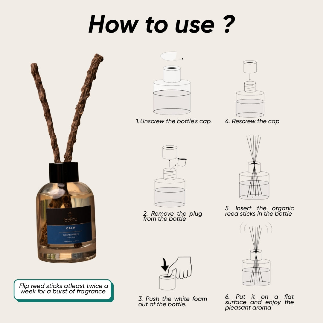 Ocean Breeze Aroma Reed Diffuser – 100ml