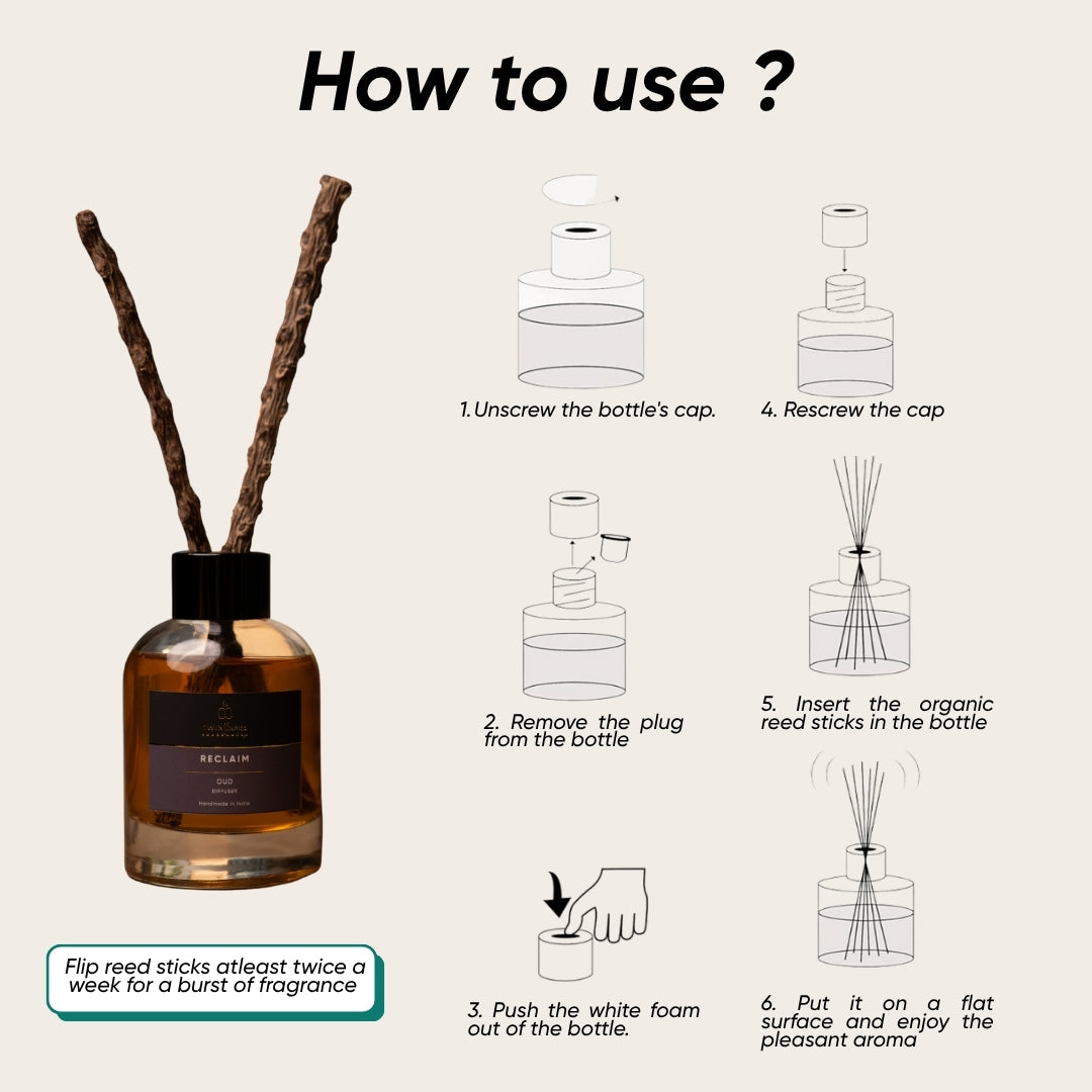 Oud Aroma Reed Diffuser – 100ml
