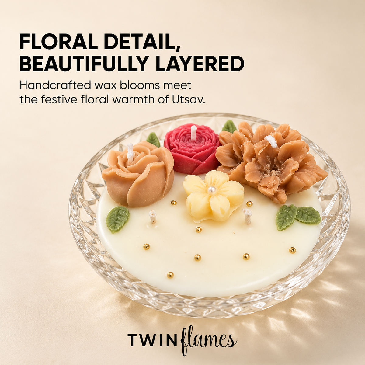 Noor – Floral Candle & Dry Fruit Gift Box