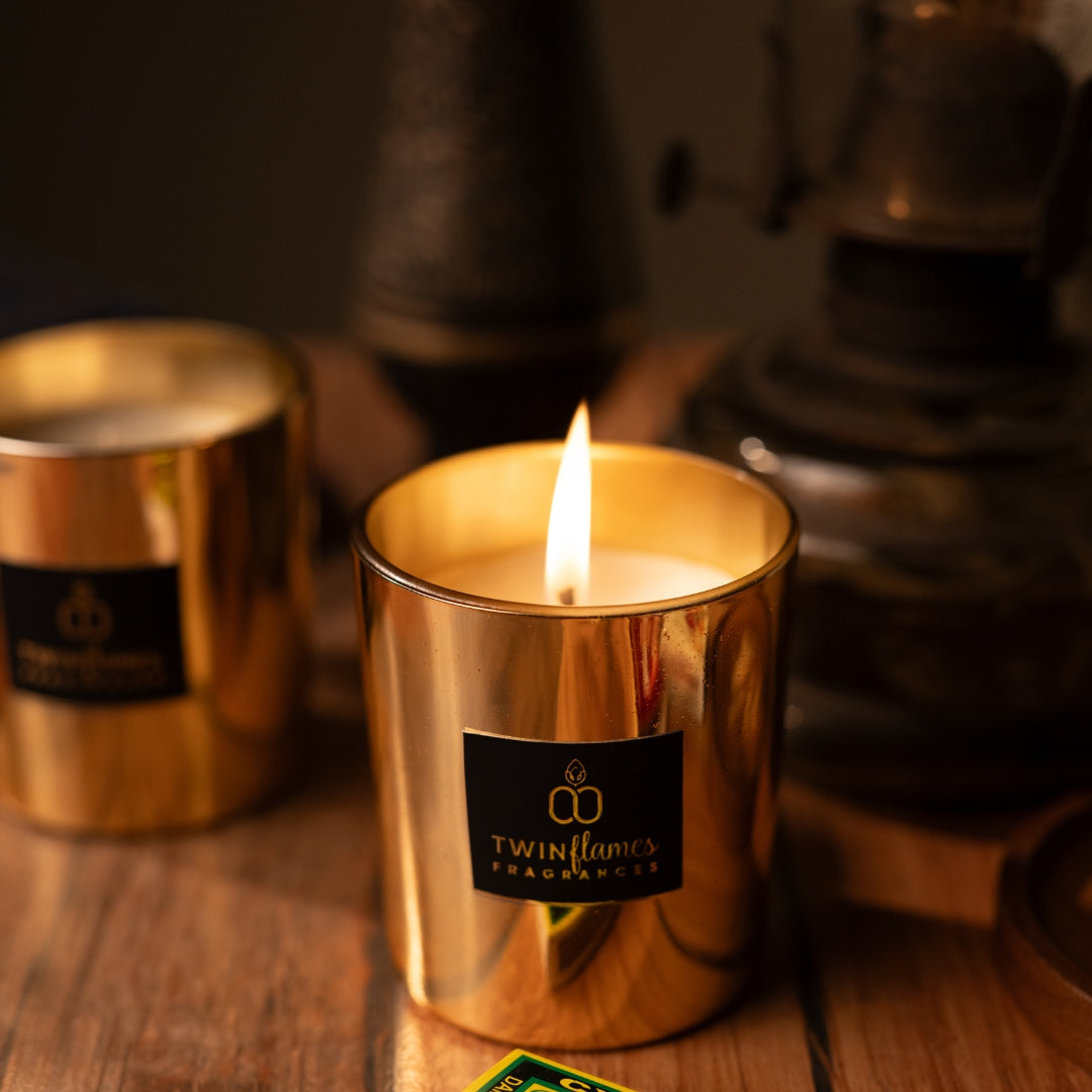 Metallic Soy Scented Jar Candle | Single Piece