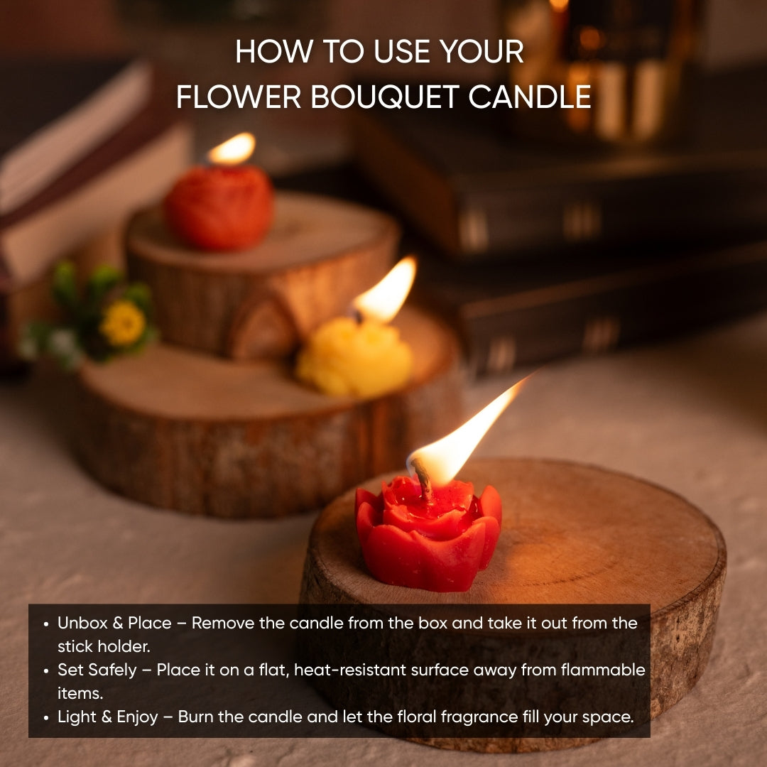 Flower Bouquet Jar Candle