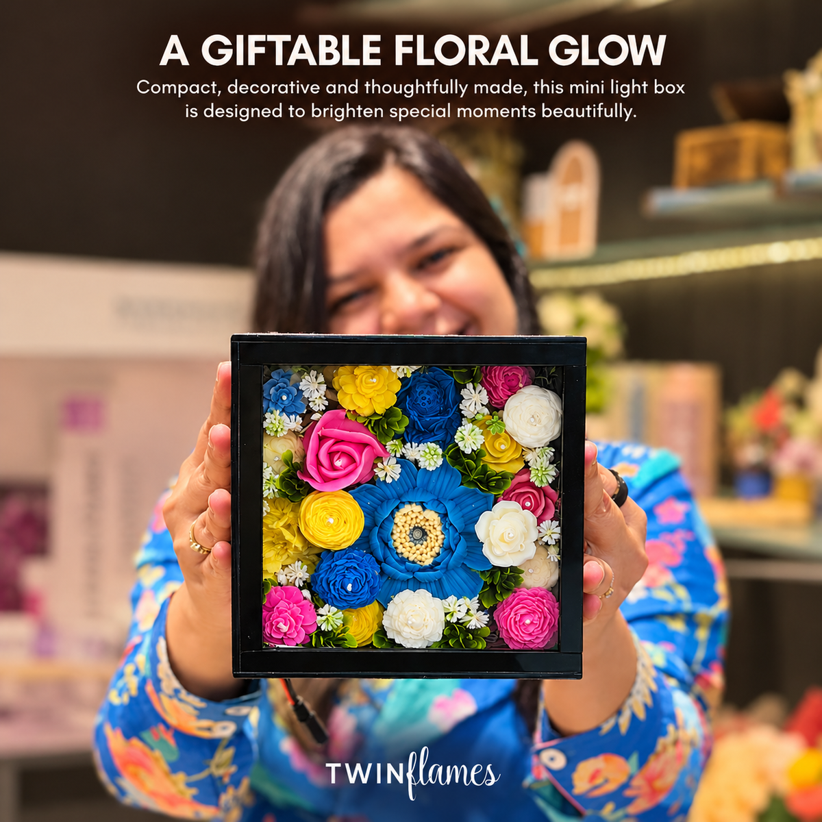 Petite Floral Bouquet Light Box