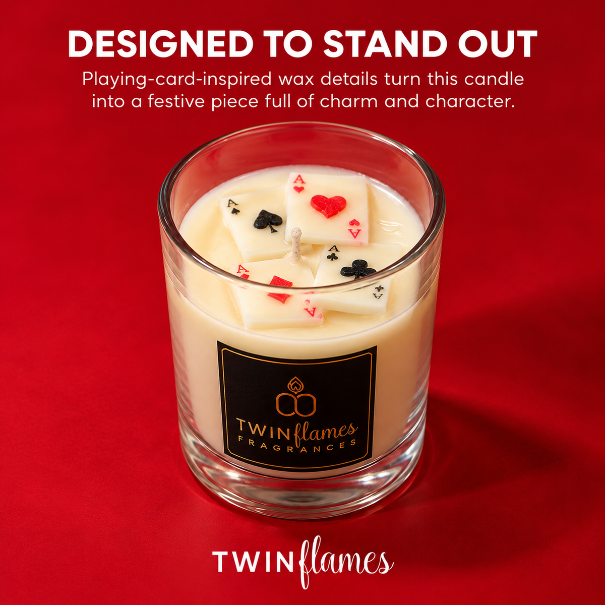 Playing Card Inspired Scented Jar Candle