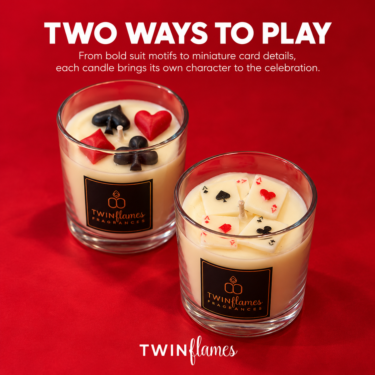 Playing Card Inspired Scented Jar Candle