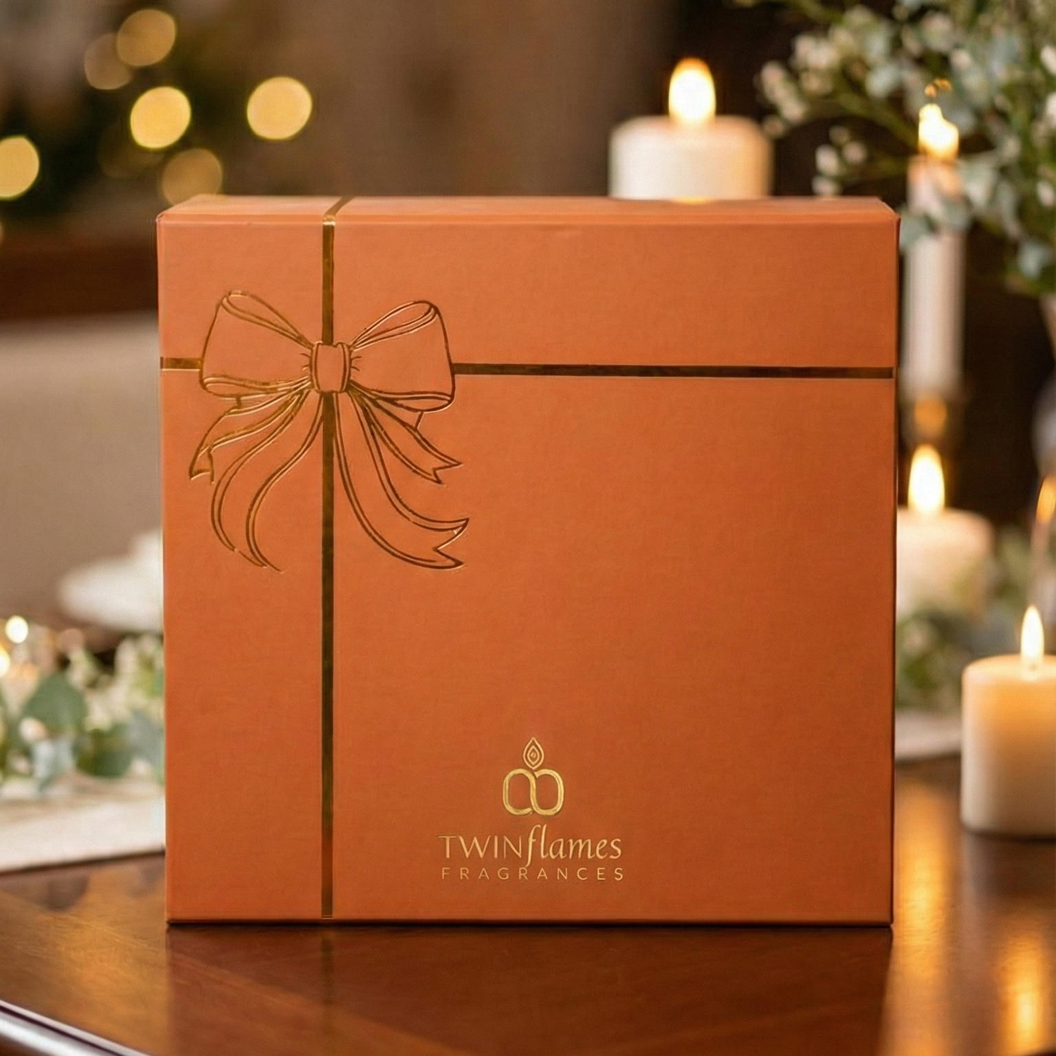 Premium Hard Gift Box with Gold Detailing