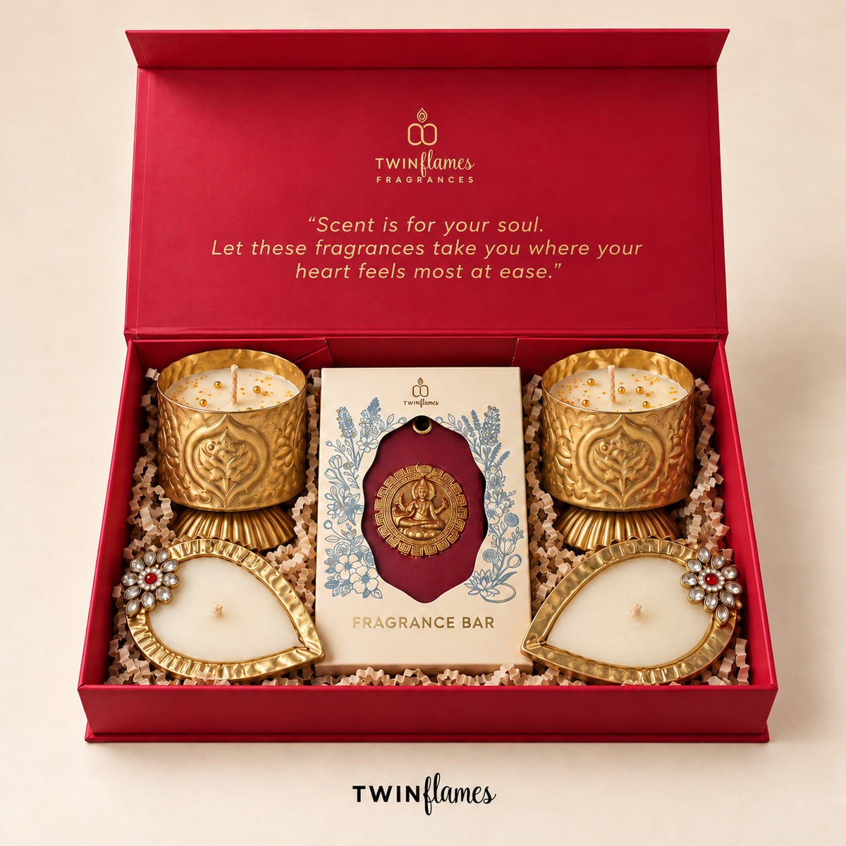 Shubh  – Fragrance Bar & Diya Candle Set
