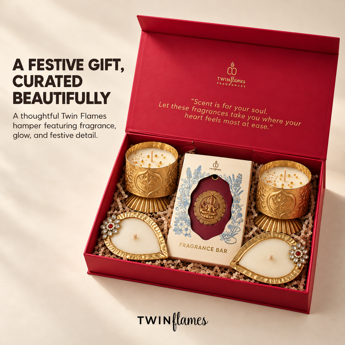 Shubh  – Fragrance Bar & Diya Candle Set