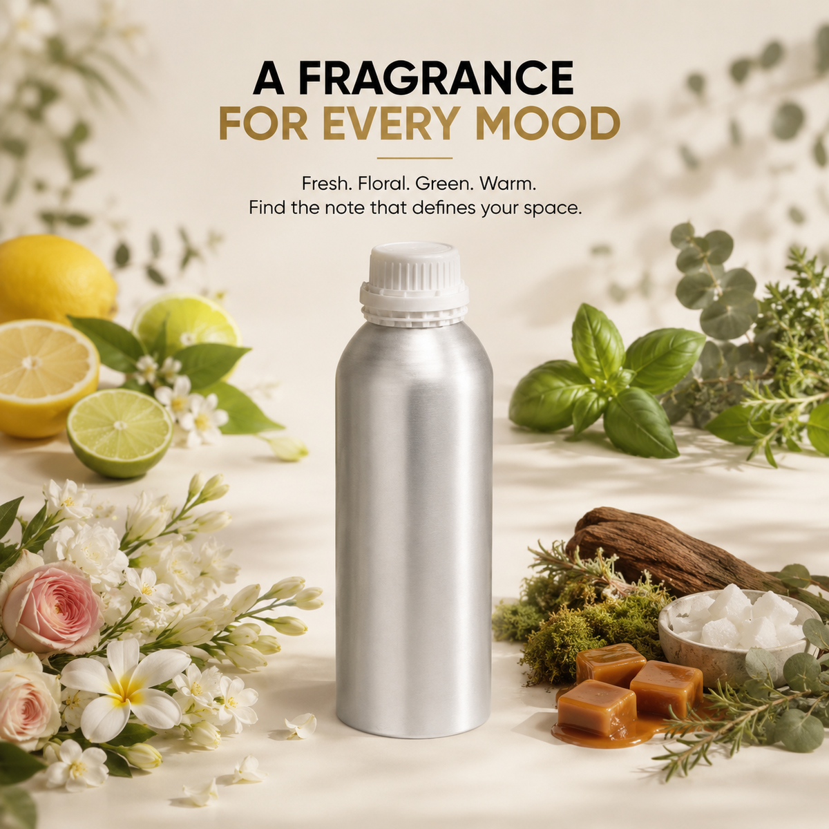Single Note Commercial Fragrance Oil 1L | Professional Scenting Oil for Diffusers