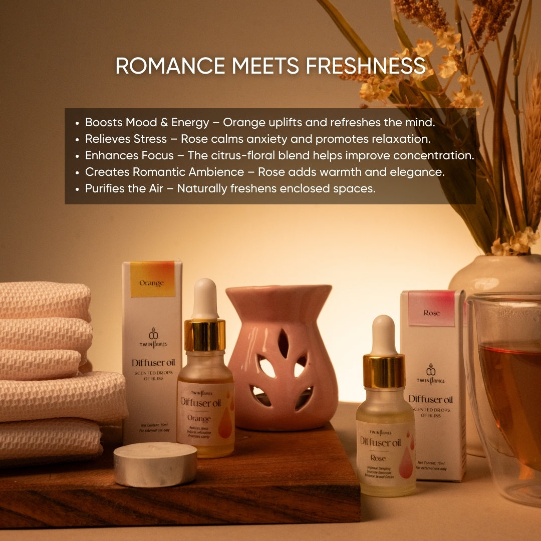 Sukoon Gift Box – Tea Light Diffuser Set with Oils & Candles