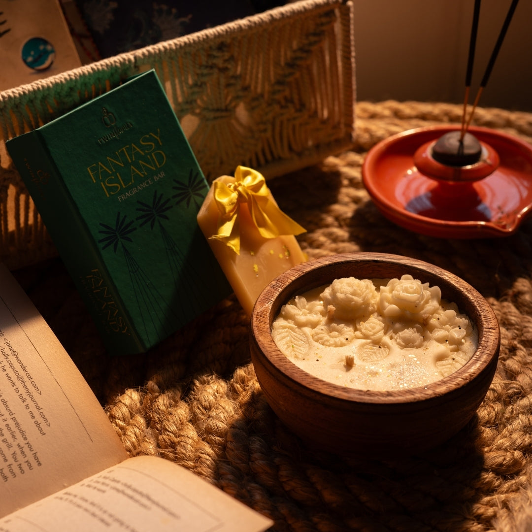 Meher Box – Wooden Urli Candle & Fragrance Bar
