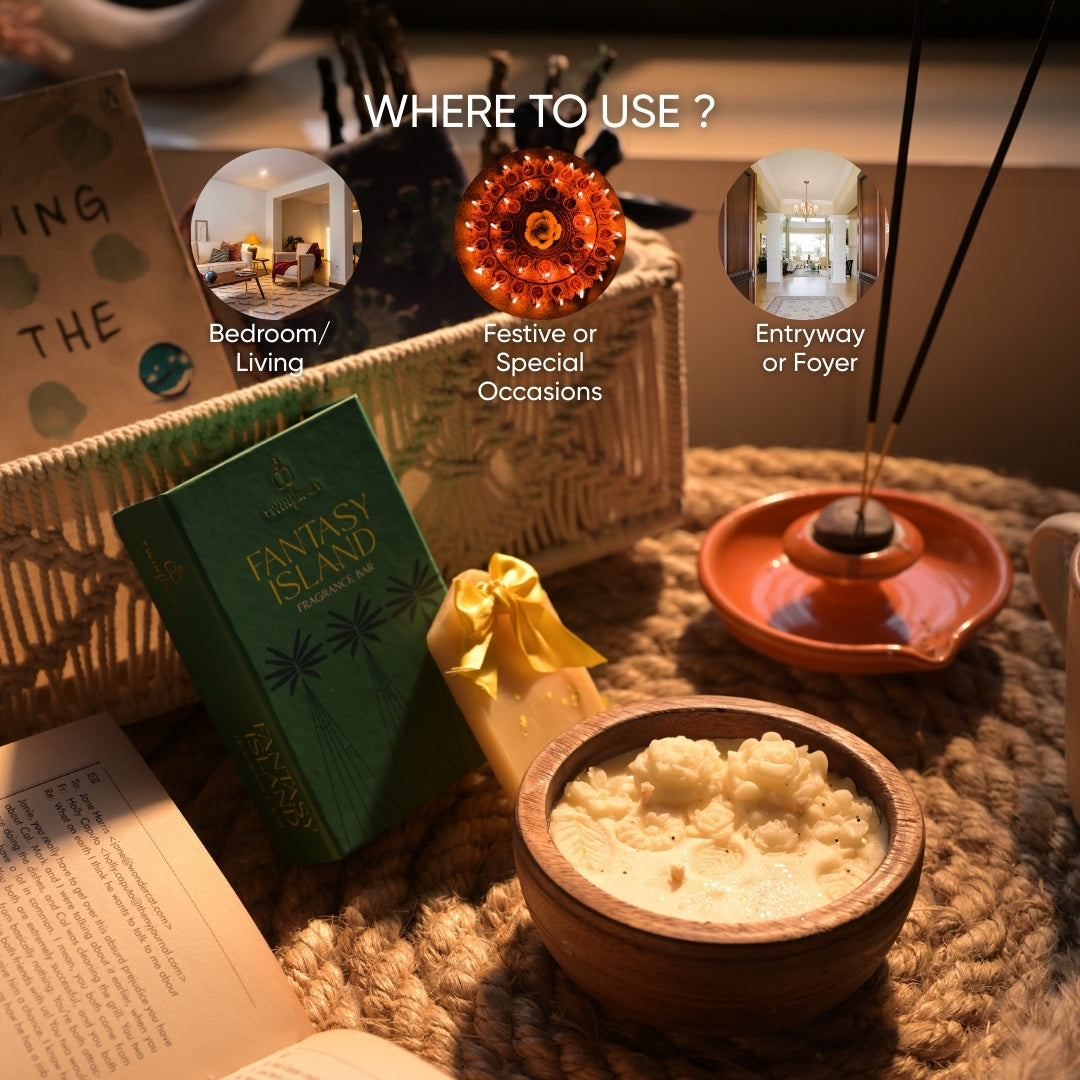 Meher Box – Wooden Urli Candle & Fragrance Bar