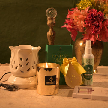 Jashn Aroma Gift Box – Diffuser, Wax Melt, Freshener, Bar & Candle