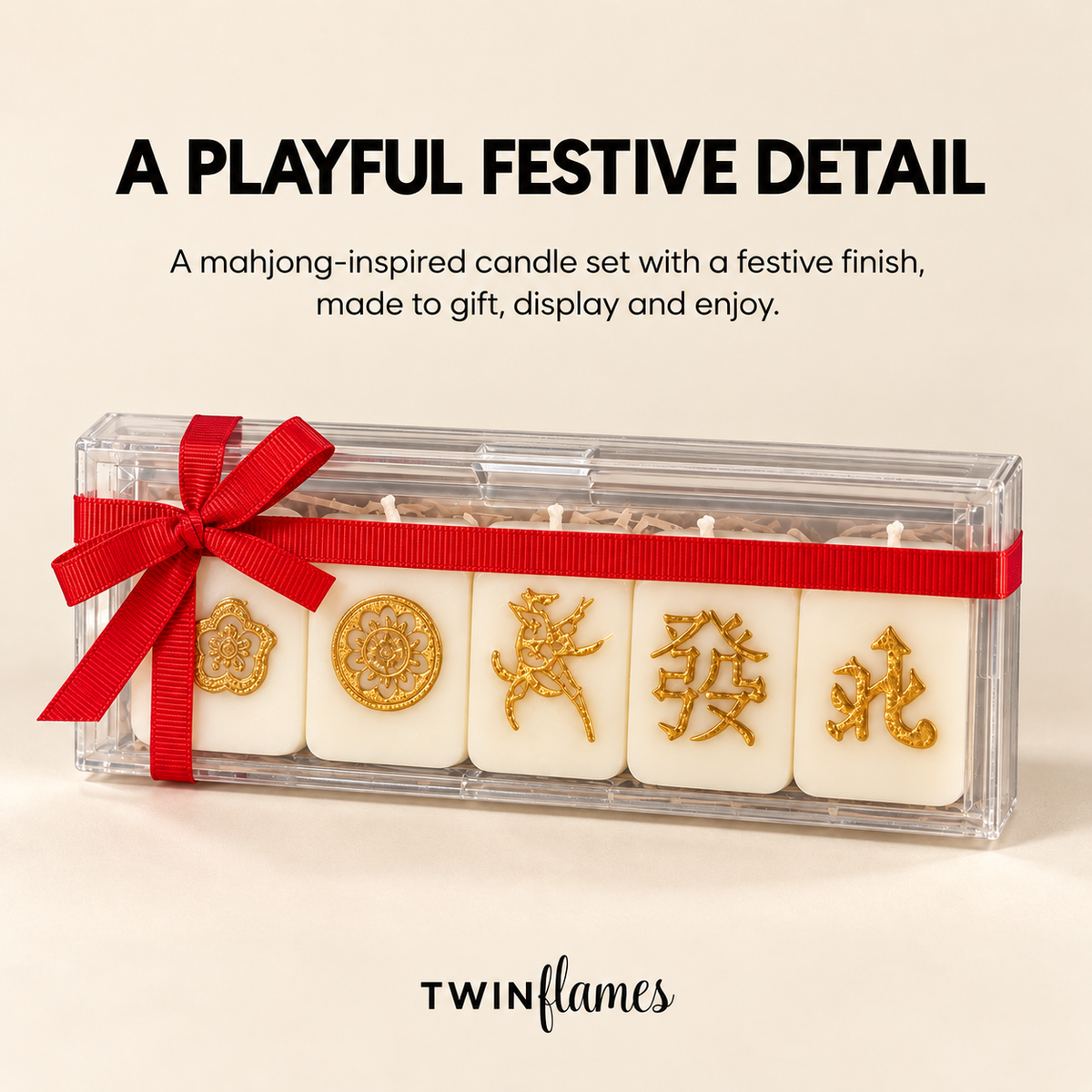 Tash – Candle, Diya & Mahjong Gift Set