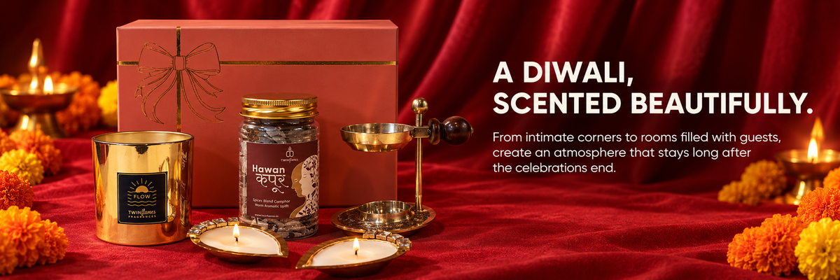 Twin Flames Diwali fragrance setting