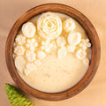 Wooden Floral Soywax Scented Candle - Twin Flames India