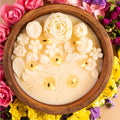 Wooden Floral Soywax Scented Candle - Twin Flames India
