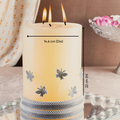 Decorative Butterfly Pillar Candle (Kolkata Delivery only) Twin Flames India
