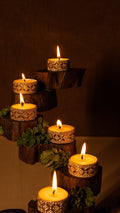 Golden Glow Candle (Box of 9) Twin Flames India