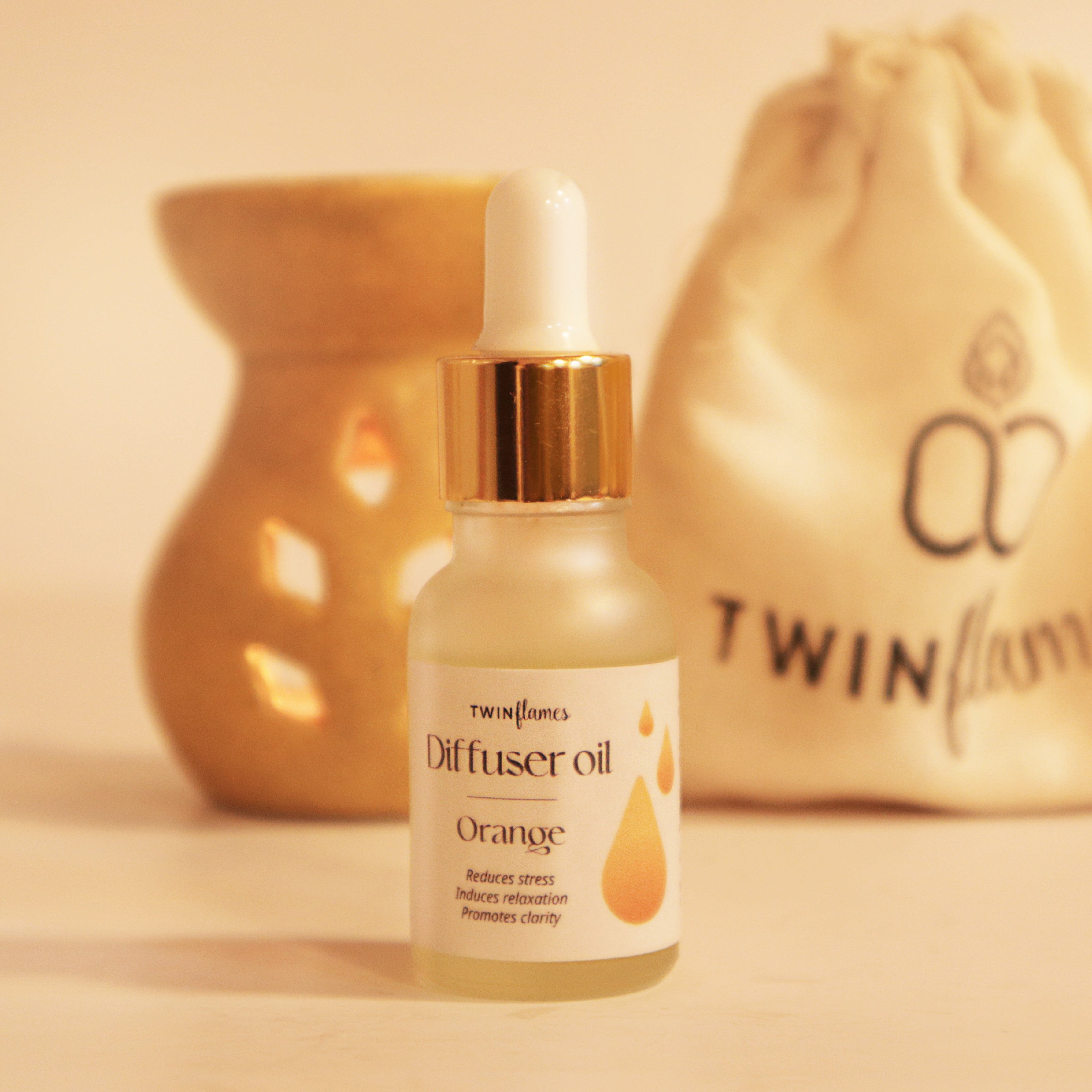 Orange Diffuser Oil Twin Flames India