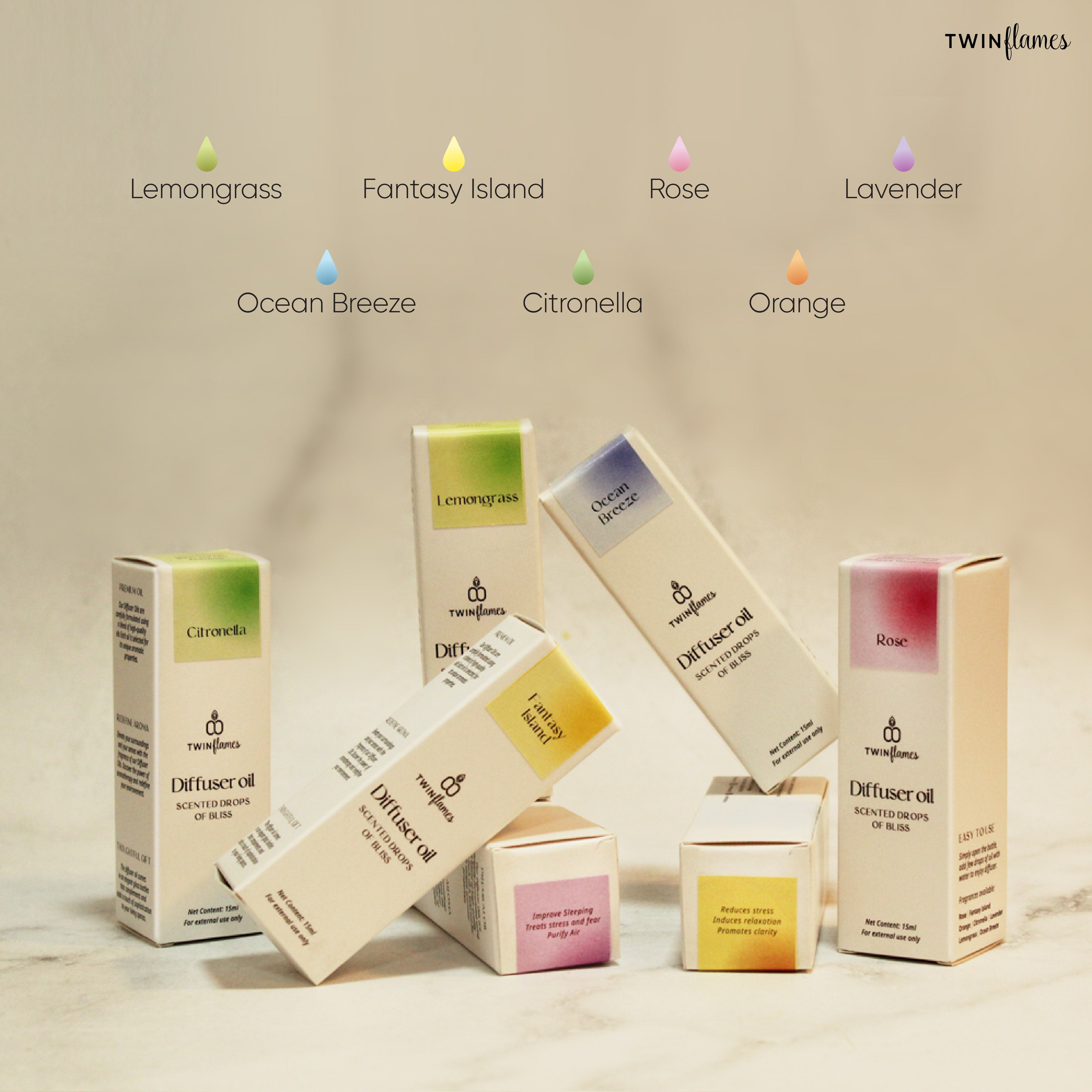 Lemongrass Diffuser Oil Twin Flames India