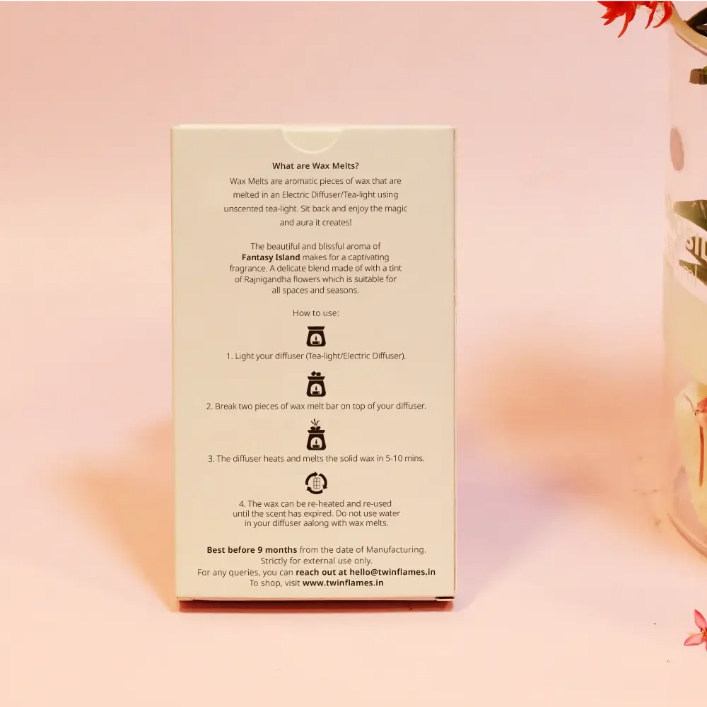 Fantasy Island Wax Melt Bar Twin Flames India