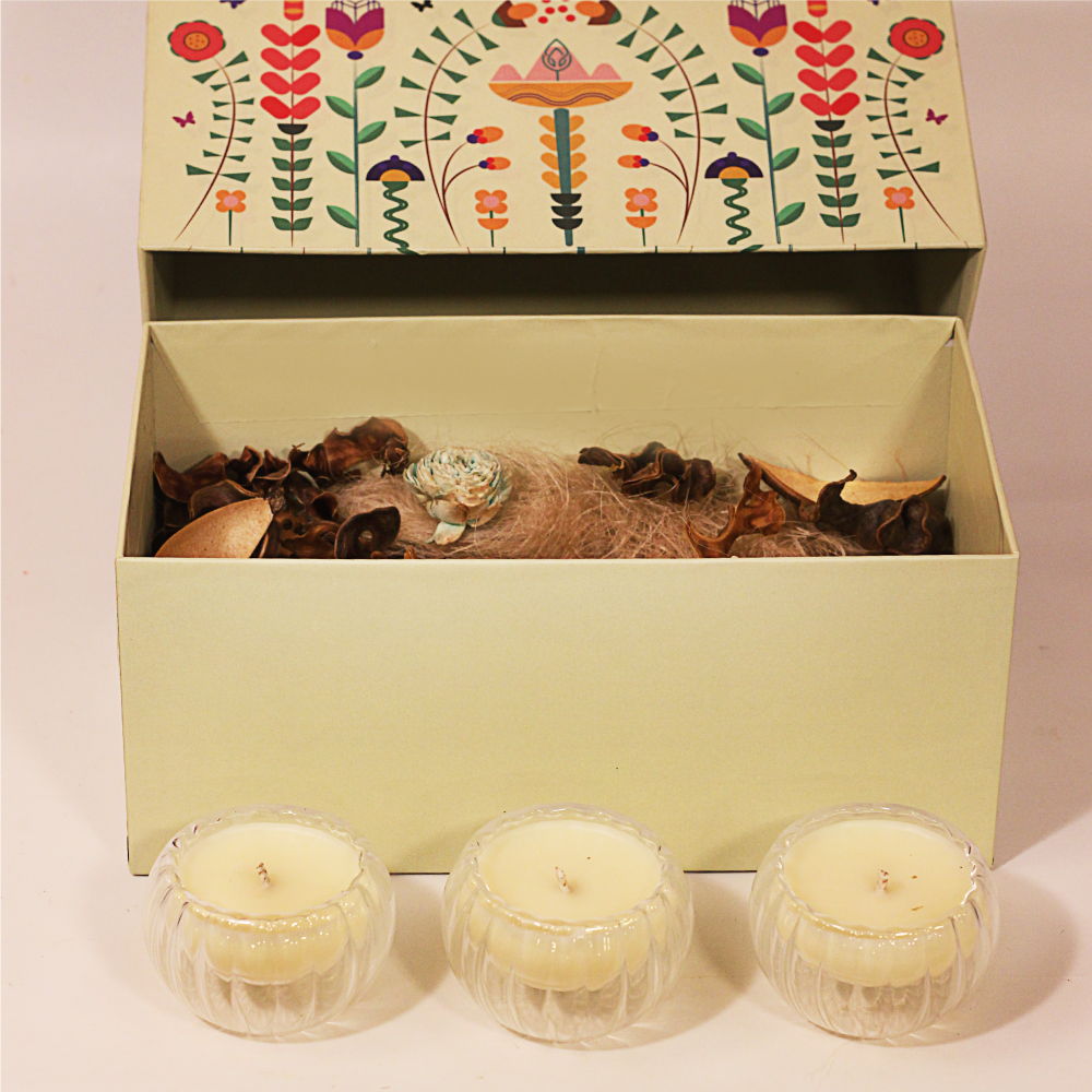 Luxury Jar Candle | Set of 3 Soy Scented (S) Twin Flames India