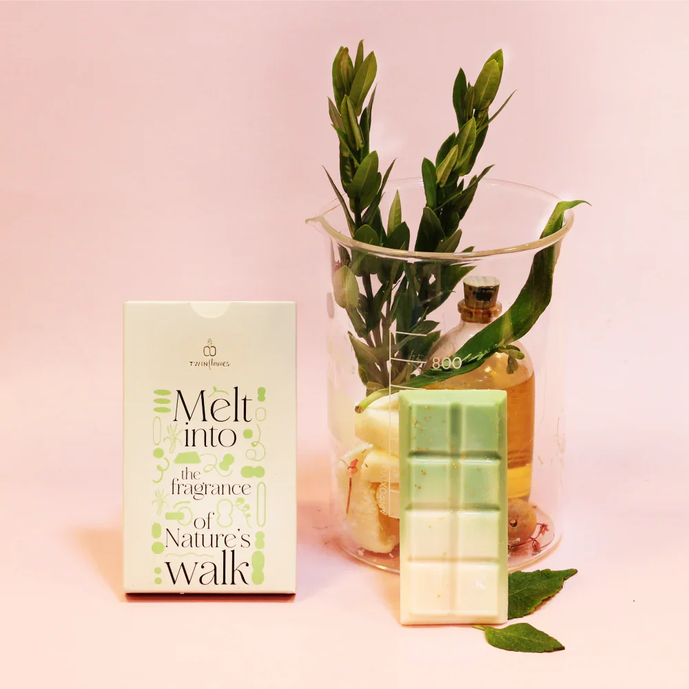 Nature's Walk Wax Melt Bar Twin Flames India