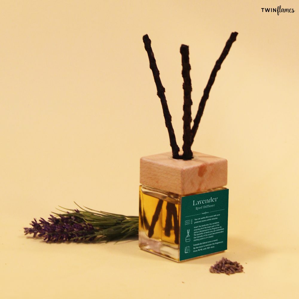 Reed Diffuser | Lavender Twin Flames India