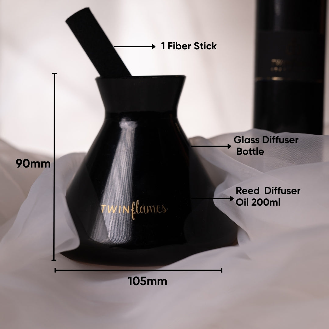 Punkas Diffusers Element Reed Diffuser – Air (200ml) – Twin Flames India