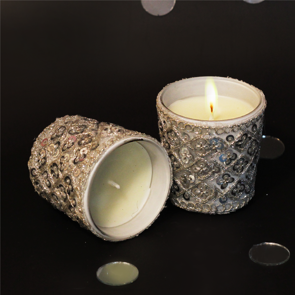 Twine Wrapped Glitter Soy Candle-Making for Gifts or Holidays, Callie Mac  Design