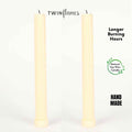Brown Ribbed Designer Candle (Set of 2)