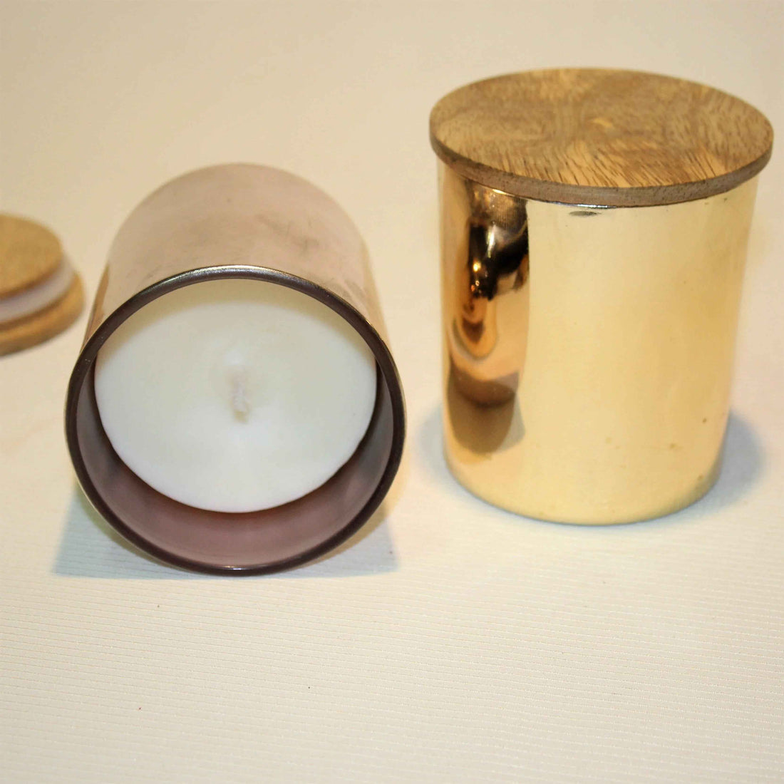 Metallic Soy Scented Jar Candles
