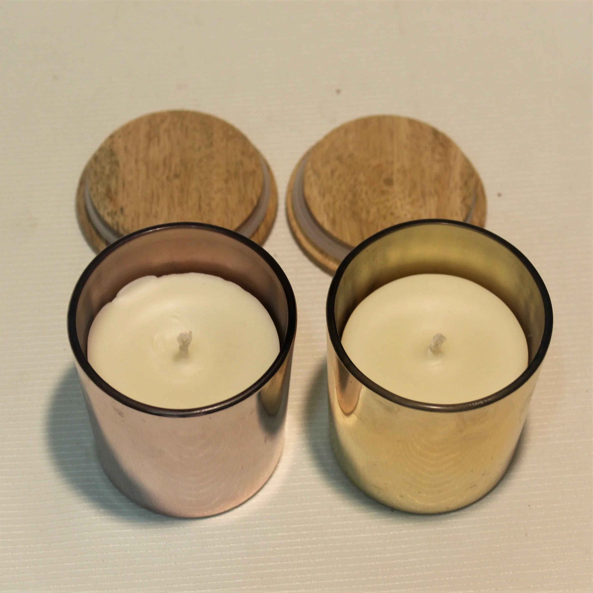 Metallic Soy Scented Jar Candles