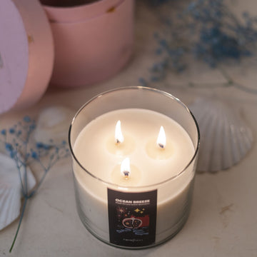 Ocean Breeze 3-Wick Soy Candle | Casa Collection