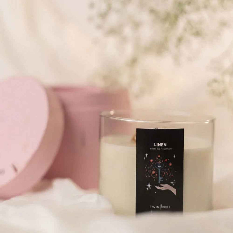 Linen 3-Wick Soy Candle | Casa Collection