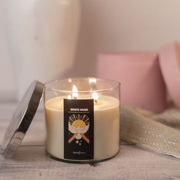 White Musk 3-Wick Soy Candle | Casa Collection